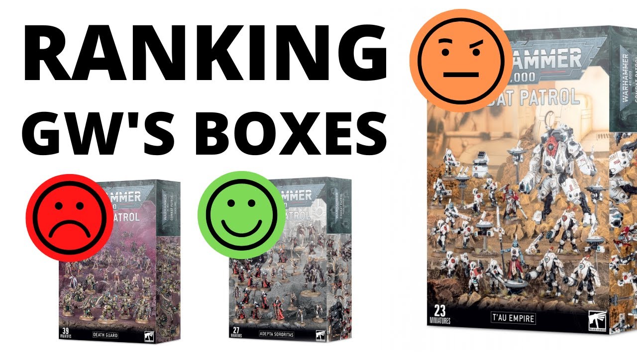 Watch video Ranking EVERY Warhammer 40K Combat Patrol and Start Collecting Box - Discount Sets Reviewed! Now Ranking EVERY Warhammer 40K Combat Patrol and Start Collecting Box - Discount Sets Reviewed!