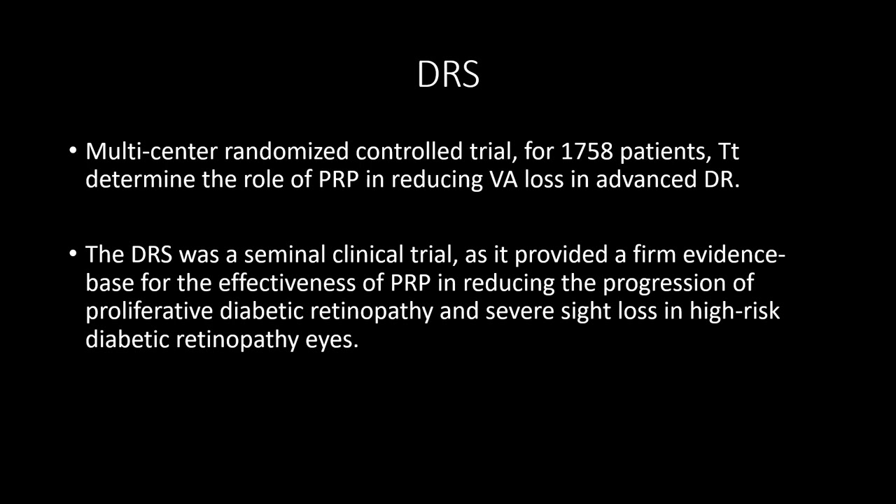The use of PRP for PDR