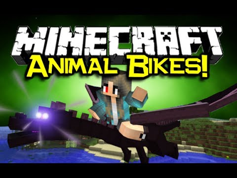ThnxCya - Minecraft ANIMAL BIKES MOD Spotlight - w/ NEW Animals! (Minecraft Mod Showcase)