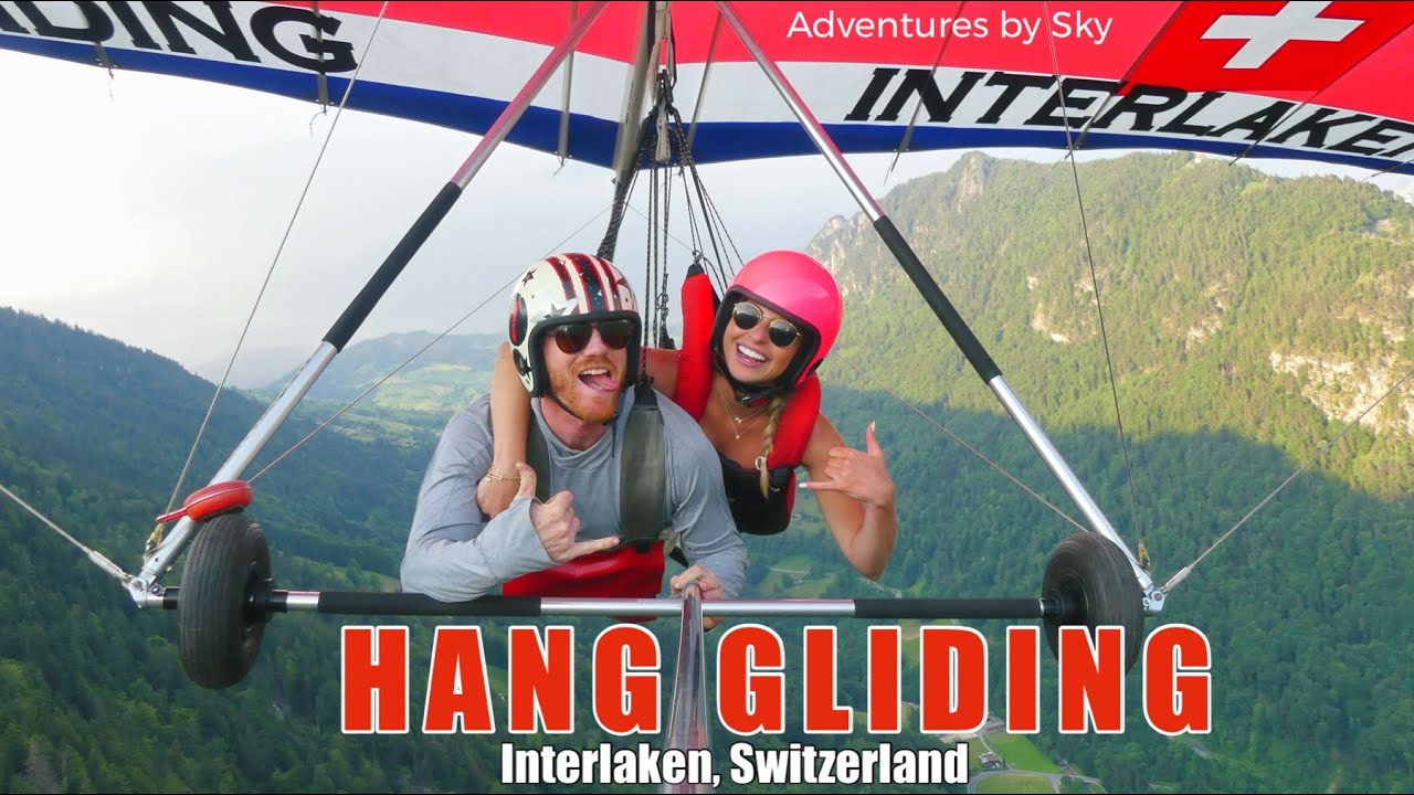Experience the freedom of flight as you drift through the skies on a tandem hang-gliding journey in Interlaken.