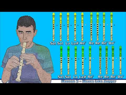 Maroon 5 feat. Christina Aguilera en Flauta Dulce con Notas