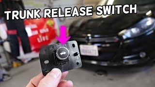 DODGE DART TRUNK RELEASE SWITCH REPLACEMENT REMOVAL. TRUNK NOT OPENING