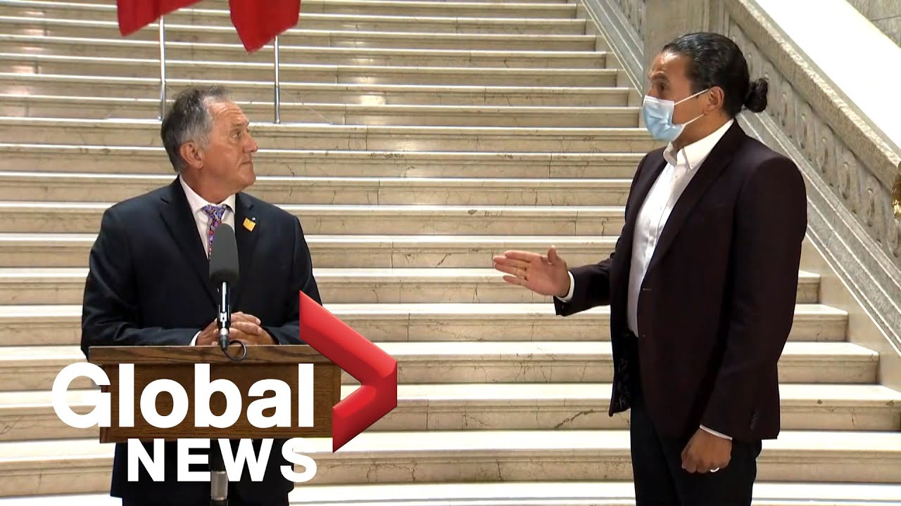 Who is the leader of the opposition party in Manitoba?