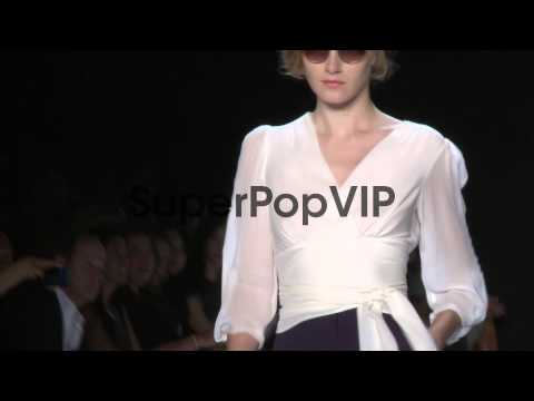 Models walk the runway at Badgley Mischka - Spring 2014 M...