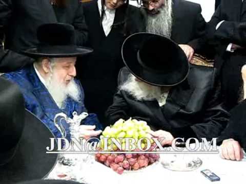 Toldos Avrohom Yitschok Rebbe visits Bluzhever Rebbe