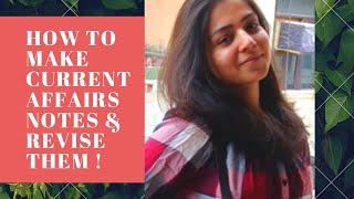 📢 Current Affairs Note Making , Revising , Retaining Strategy by Arpita Sharma✨