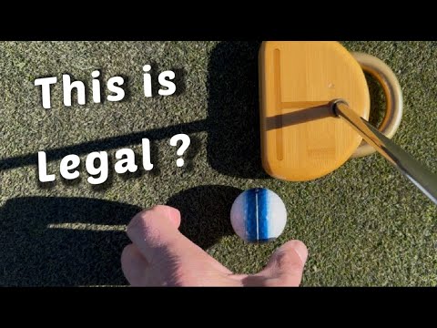 Das ist im Golfsport absolut legal… und macht das Zielen beim Putten kinderleicht.
