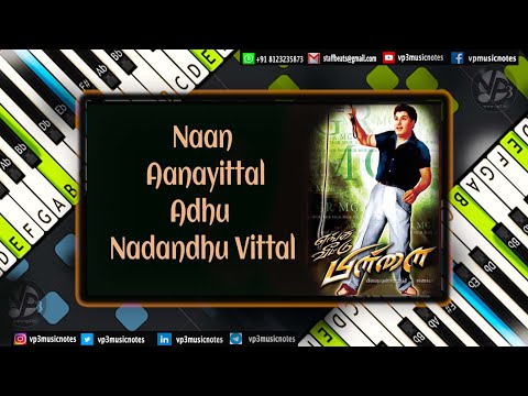 Naan Aanayittal (enga veetu pillai) Piano - Guitar - Flute - Violin - Sax