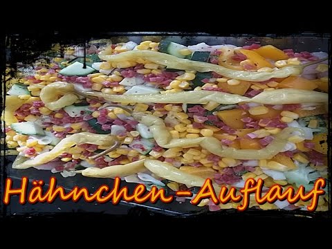 Hähnchen-Gemüse-Auflauf ohne Käse Low Carb und Gesund