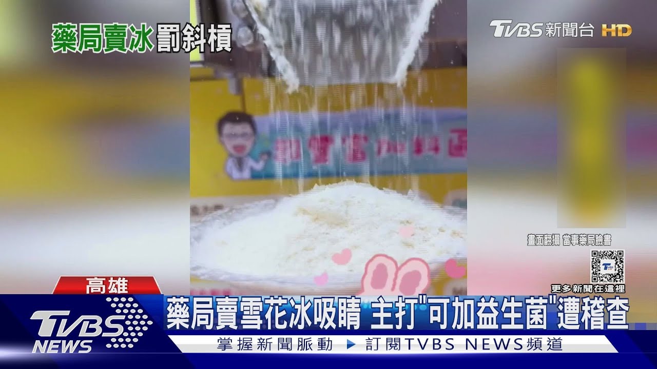 不只賣藥! 藥局賣「雪花冰」查獲過期配料、不明益生菌