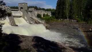 preview picture of video 'Imatrankoski / Imatra rapids / Водоскат Иматранкоски (водопад Иматры)'