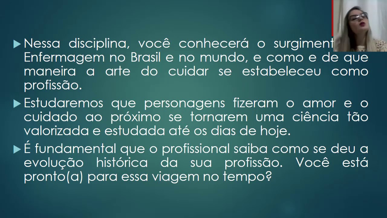Aula 01: Introdução ao Estudo da História da Enfermagem