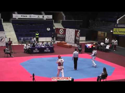 68kg Andy KAEMPF (GER) vs (SLO) PIRC, Domen (-21 European TKD Championships 2015)