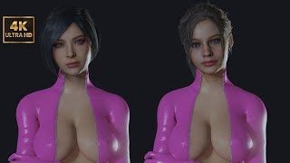 Resident Evil 2 Remake Claire vs Ada Mod Full Gameplay Juliet Suit
