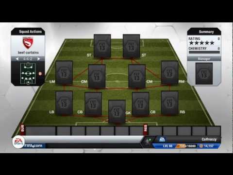 FIFA 13 – Ultimate Team – Squad Builder – Mein Hauptteam (teuer)
