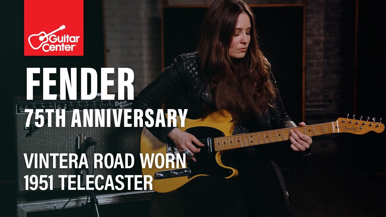 Fender 75th Anniversary Vintera Road Worn 1951 Telecaster | Demo & Overview with Angela Petrilli - YouTube
