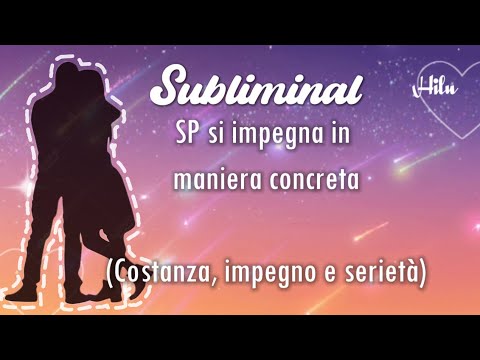 Subliminal to manifest commitment from a specific person