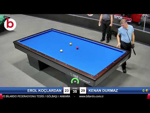 EROL KOÇLARDAN & KENAN DURMAZ Bilardo Maçı - 2022 ERKEKLER 1.ETAP-3.TUR