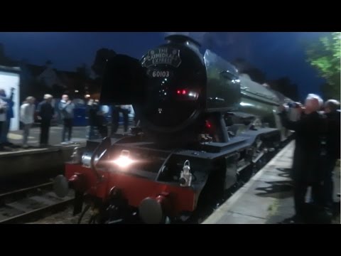 Flying Scotsman in the night | Addlestone and Shalford 01.06.16