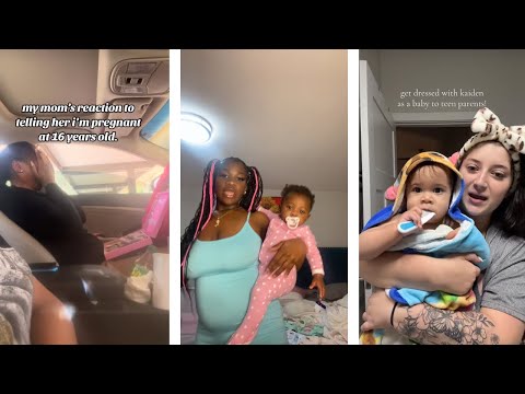 MY MOM FINDING OUT IM PREGNANT AT 16 | grwm teen pregnancy TikTok compilation 
