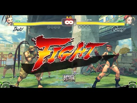 CAMMY VS IBUKİ | CPU VS CPU Ultra Street Fighter IV  (Hardest AI)