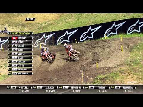 Pauls Jonass pass Jeffrey Herlings MXGP of Sweden 2015 - motocross