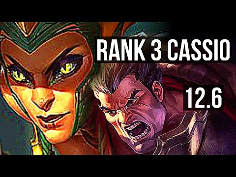 CASSIOPEIA vs DARIUS (TOP) | Rank 3 Cassio, 2.8M mastery, 6 solo kills | TR Grandmaster | 12.6