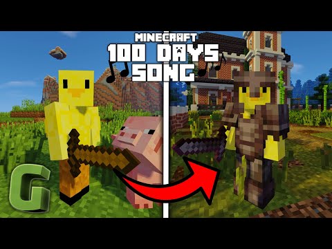 Minecraft Song | 100 Long Days | Gamingly Parody [Minecraft Animation]