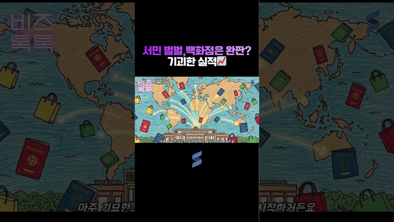 서민 벌벌,백화점은 완판? 기괴한 실적📈