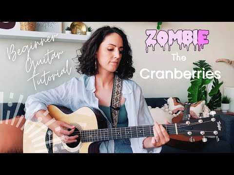 Zombie Guitar Lesson Tutorial - The Cranberries [EASY chords + strumming + singing] #zombie #guitar