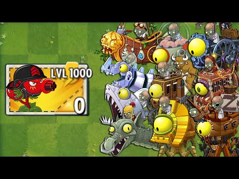 Plants Vs Zombies 2 Final Boss - Every Random Plant LEVEL 1000 Attack Pvz2 All Bosses Fight!