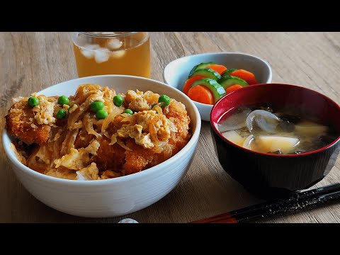Lunch with Me | Japanese Katsudon & Pickled Veggies (No Talking)
