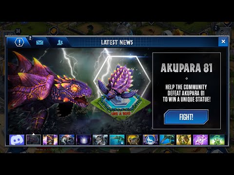 Akupara 81 Boss Event round 4 | Jurassic World the game (9/24/22)