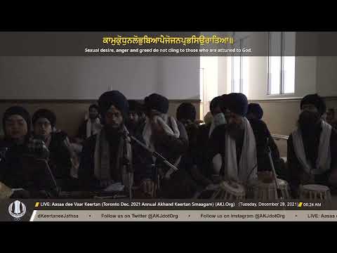 041 Bhai Bir Singh Jee Hamilton Tuesday Morning Toronto Dec 2021 Annual Akhand Keertan Smaagam