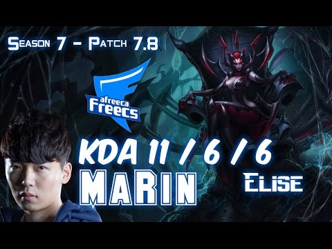 AFs MaRin ELISE vs GRAVES Jungle - Patch 7.8 KR Ranked