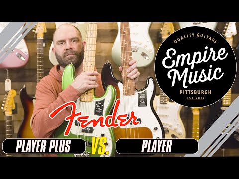 Fender Player Plus Vs. Player  - Precision Bass Comparison - EMPIRE MUSIC