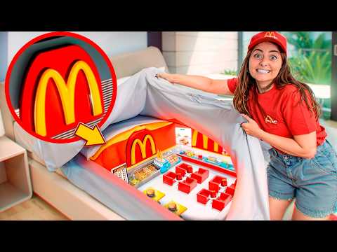 HO COSTRUITO un VERO MC DONALD’S SEGRETO in CASA SOTTO AL LETTO IMPOSSIBILE DA TROVARE!