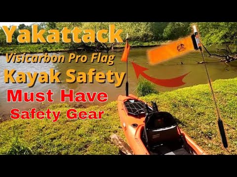Yakattack Visicarbon Pro Safety Flag "Kayak Safety"