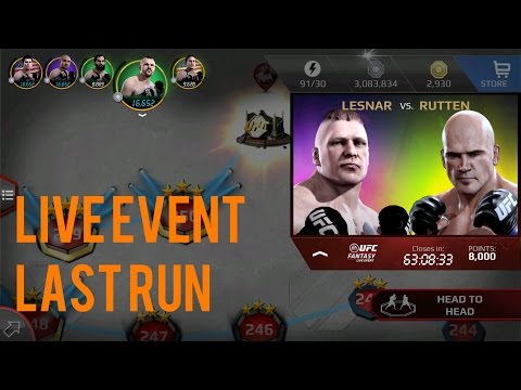 EA SPORTS UFC Mobile - Brock Lesnar / Bas Rutten Live Event Last Run!