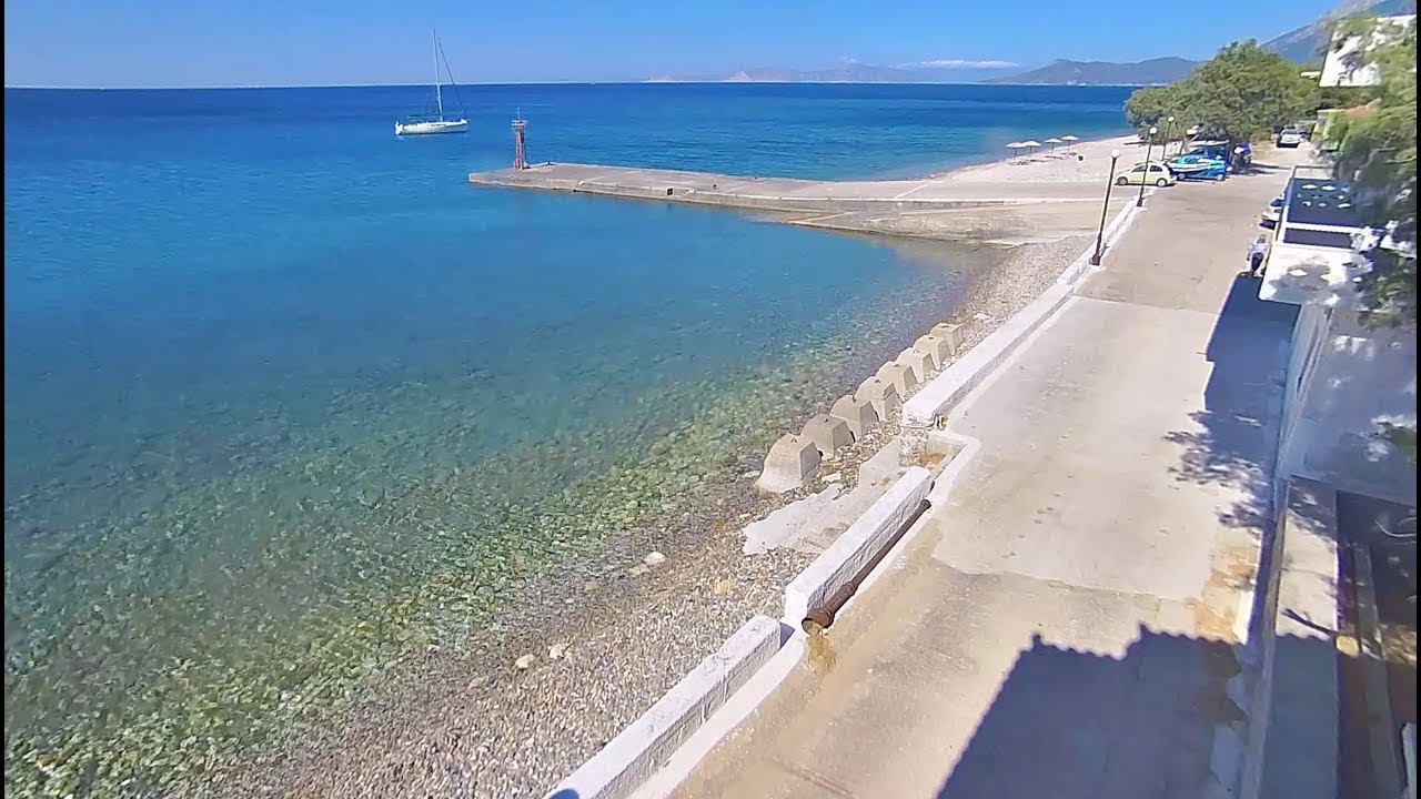 Live webcam view of Balos Beach, Samos Island