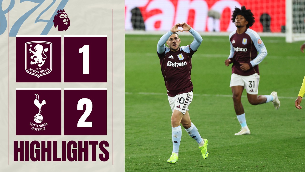 Aston Villa 1-2 Tottenham Hotspur | Premier League Highlights