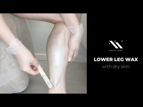 Lower Leg Waxing for Dry Skin Using Nova Wax