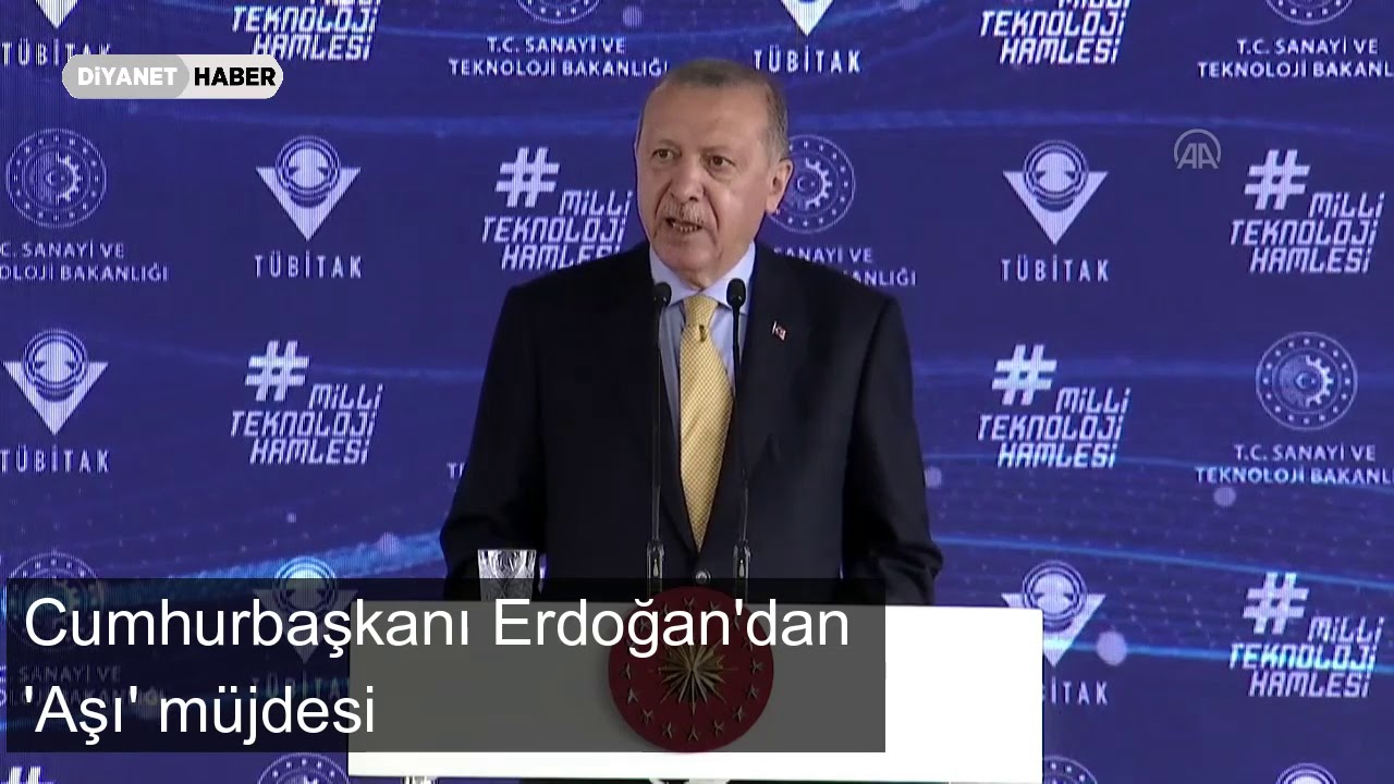 Cumhurbaşkanı Erdoğan, aşı müjdesi verdi