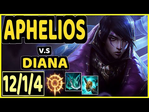 STROMPEST (APHELIOS) vs DIANA - 12/1/4 KDA MID GAMEPLAY - NA Ranked MASTER