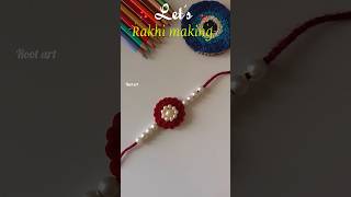 Rakhi making ideas(8)/rakhi making idea for school competition/rakhi craft/easy bindi rakhi diy