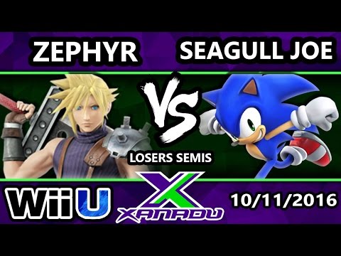 S@X 171 - Zephyr (Cloud, Corrin) Vs. Seagull Joe (Sonic) - SSB4 Losers Semis - Smash Wii U - Smash 4
