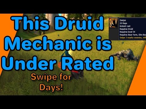 The Most Under Rated Tanking Mechanic - Druid Swipe!