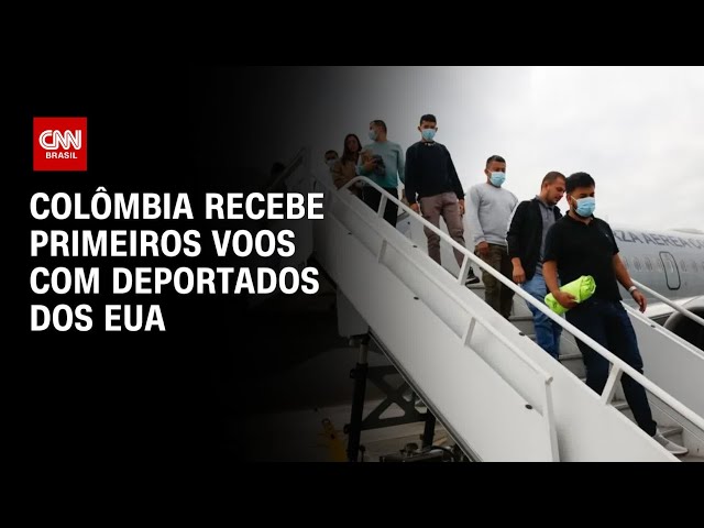 Colômbia recebe primeiros voos com deportados dos EUA | BASTIDORES CNN