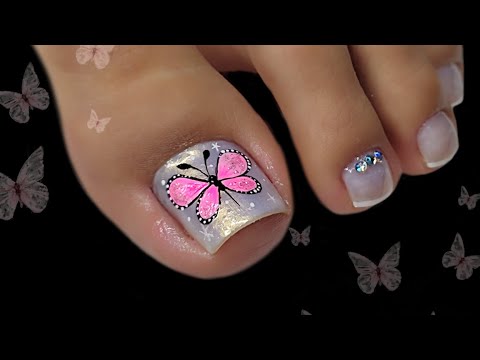 COMO decorar tus uñas con MARIPOSA 🦋#nailart #miarteentusuñas .