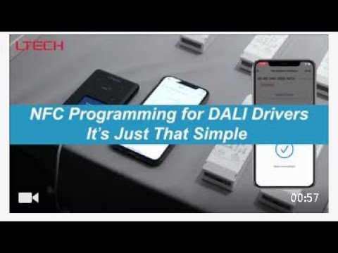 How to set DALI address, brightness, group and scene with a second？@ltech new product NFC Driver